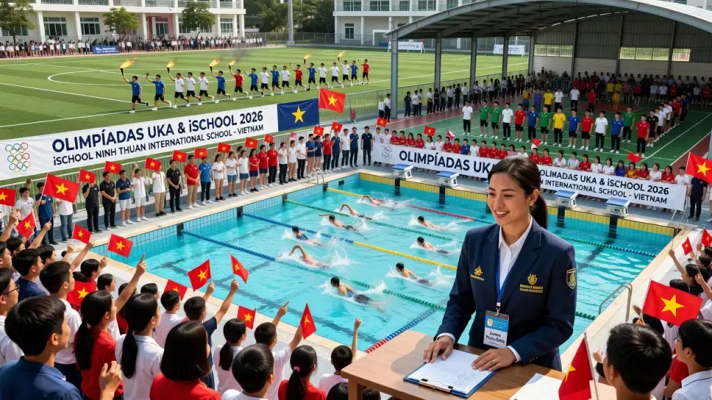 Lenda da natação vietnamita integra júri das Olimpíadas UKA & iSchool
